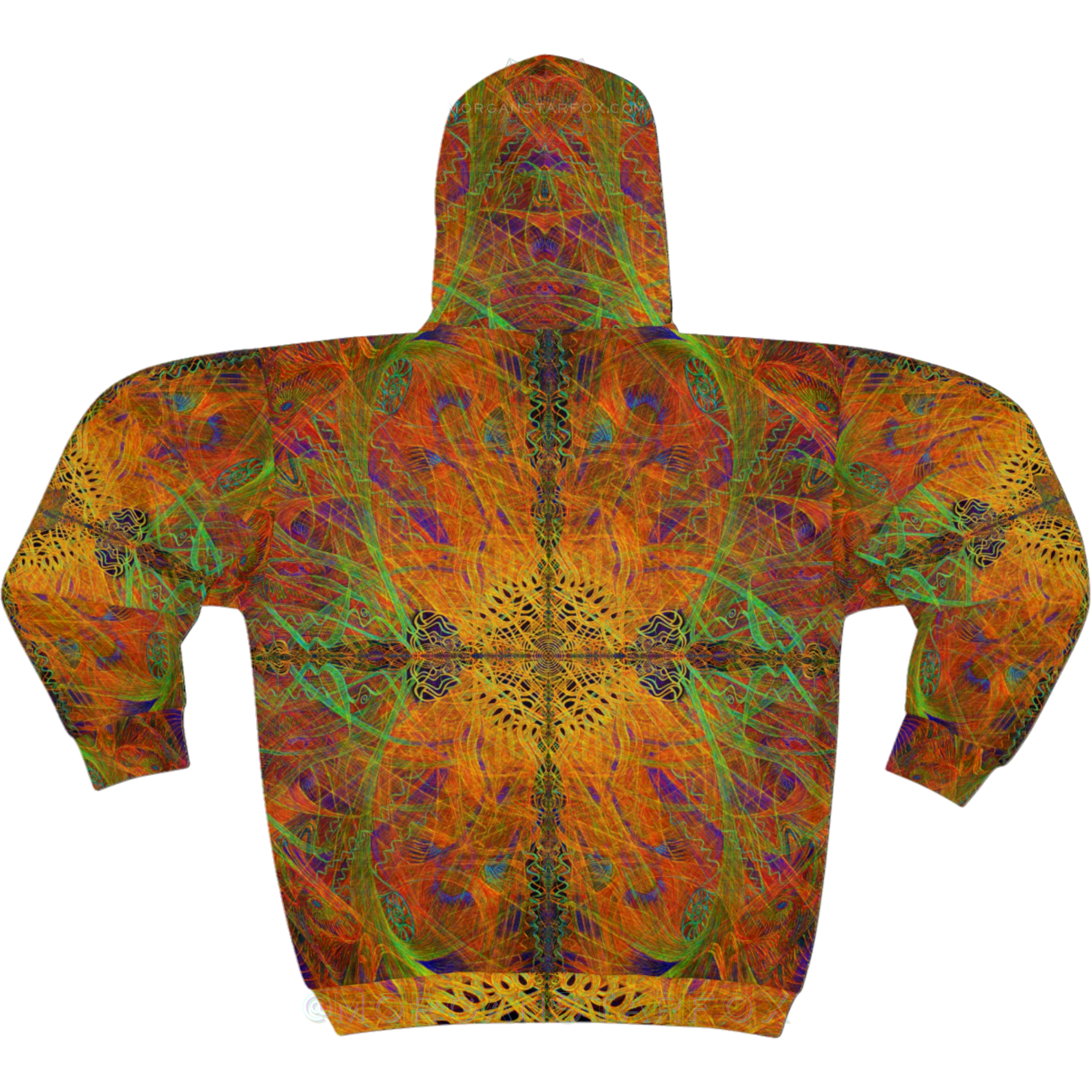 Morgan Starfox - Kaleidoscope Vortex - Unisex Full-Zip Hoodie